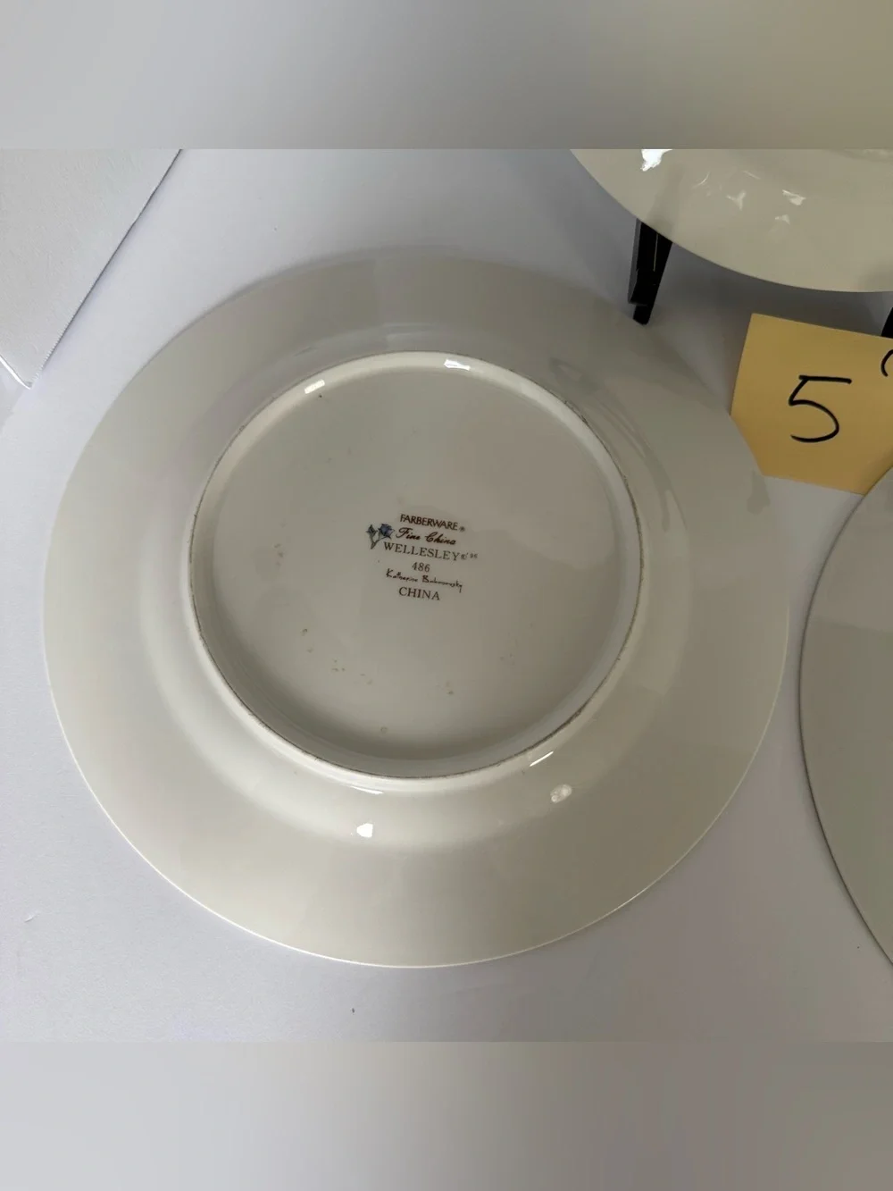 Set of 3 Farberware 1996 Wellesley #486 Fine China 10.75-Inch Dinner Plates #5